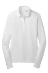 Nike Golf Ladies LongSleeve DriFIT Stretch Tech Polo-Embroidered - White