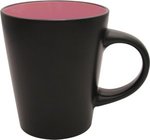 Noir Collection Ceramic Mug - Black-pink