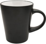 Noir Collection Ceramic Mug - Black-white