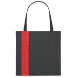 Non-Woven Colony Tote Bag - Black with Red
