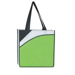 Non-Woven Conference Tote Bag - Lime With Black