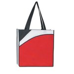 Non-Woven Conference Tote Bag - Red With Black