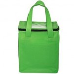 Non-Woven Cubic Lunch Bag w/ ID Slot - Lime Green