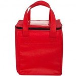 Non-Woven Cubic Lunch Bag w/ ID Slot - Red