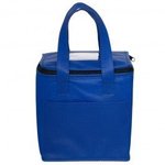 Non-Woven Cubic Lunch Bag w/ ID Slot - Reflex Blue