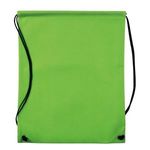 Non-Woven Drawstring Cinch-Up Backpack - Lime Green