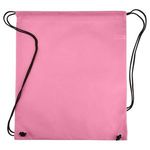 Non-Woven Drawstring Cinch-Up Backpack - Pink