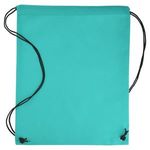 Non-Woven Drawstring Cinch-Up Backpack - Teal