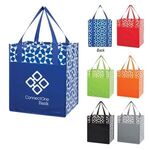Buy Non-Woven Geometric Shopping Tote Bag