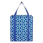 Non-Woven Geometric Shopping Tote Bag -  