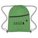 Non-Woven Hit Sports Pack With Front Zipper - Lime