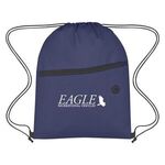 Non-Woven Hit Sports Pack With Front Zipper - Navy Blue
