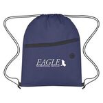 Non-Woven Hit Sports Pack With Front Zipper - Navy Blue