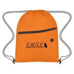 Non-Woven Hit Sports Pack With Front Zipper - Orange