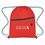 Non-Woven Hit Sports Pack With Front Zipper - Red