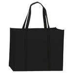 Non-woven Quilted Tote Bag - Black