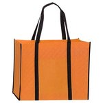 Non-woven Quilted Tote Bag - Orange