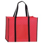 Non-woven Quilted Tote Bag - Red