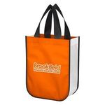 Non-Woven Shopper Tote Bag With 100% RPET Material - Orange