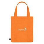 Non-Woven Shopper Tote Bag With 100% RPET Material -  