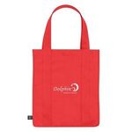 Non-Woven Shopper Tote Bag With 100% RPET Material -  