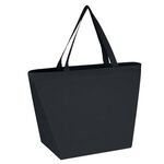 Non-Woven Shopper Tote Bag With Antimicrobial Additive - Black