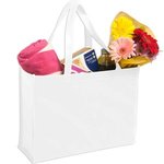 Non-Woven Shopping Tote - White