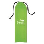 Non-Woven Straw Pouch - Lime