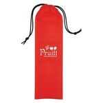 Non-Woven Straw Pouch - Red
