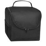 Non-Woven Thrifty Lunch Kooler Bag - Black With Black