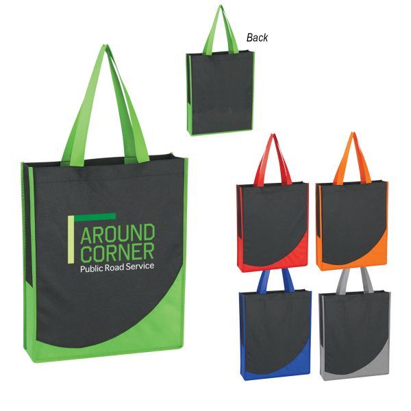 Main Product Image for Imprinted Non-Woven Tote Bag With Accent Trim