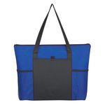 Non-Woven Voyager Zippered Tote Bag -  