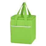 Non-Woven Wave Design Kooler Lunch Bag -  