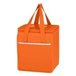 Non-Woven Wave Design Kooler Lunch Bag -  