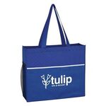 Non-Woven Wave Design Tote Bag -  