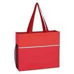 Non-Woven Wave Design Tote Bag -  