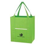 Non-Woven Wave Shopper Tote Bag - Lime