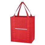 Non-Woven Wave Shopper Tote Bag -  