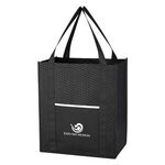 Non-Woven Wave Shopper Tote Bag -  