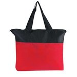 Non-Woven Zippered Tote Bag - Red