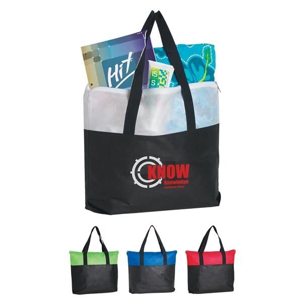 Main Product Image for Non-Woven Zippered Tote Bag