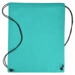 Nonwoven Drawstring Backpack 15"x18" - Teal