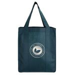 North Park - Non-Woven Shopping Tote Bag - Metallic imprint - Forest Green