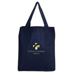 North Park - Non-Woven Shopping Tote Bag - Metallic imprint - Navy Blue