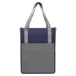 North Park Two-Tone - Non-Woven Tote Bag - Navy Blue