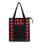 Northwoods Non-Woven Cooler Tote Bag - Red With Black