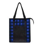 Northwoods Non-Woven Cooler Tote Bag - Royal Blue With Black