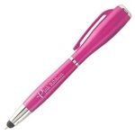 Nova Touch (Metallic) Stylus w/ LED Flashlight Pen -  