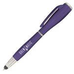 Nova Touch (Metallic) Stylus w/ LED Flashlight Pen -  