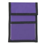 Nylon Neck Wallet Badge Holder - Purple